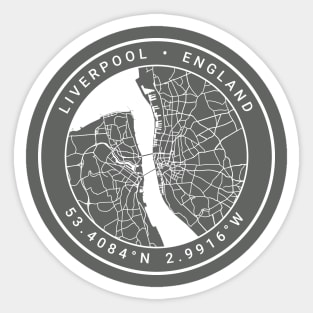 Liverpool Map Sticker